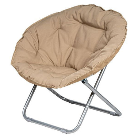 Poltrona Sedia Relax Morbida Imbottita Moon Pieghevole Arredo Da Giardino 80x70x80cm