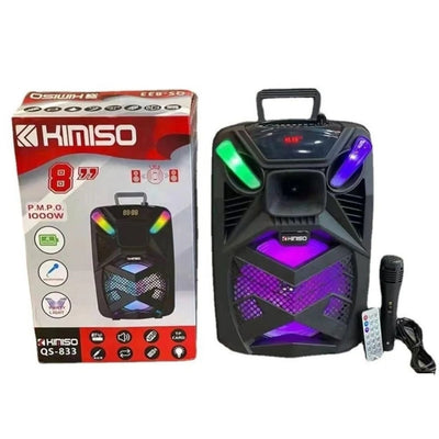 Altoparlante Bluetooth Karaoke Modello Qs-834 Con Microfono Portatile Ricaricabile