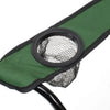 Sedia Da Campeggio Pieghevole In Acciaio Poliestere Verde Con Sacca 50x50x80cm 6624021