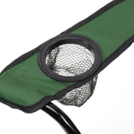Sedia Da Campeggio Pieghevole In Acciaio Poliestere Verde Con Sacca 50x50x80cm 6624021