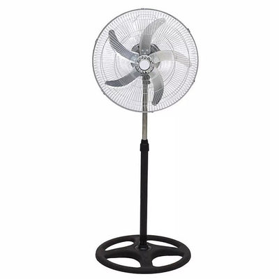 Ventilatore In Acciaio 65w A Piantana Antiribaltamento Con 5 Pale 3 Velocità 6057001ml