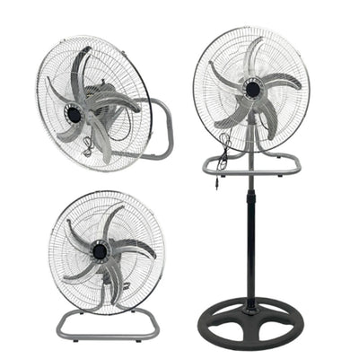 Ventilatore 3in1 A Piantana Tavolo Muro 50cm 65 Watt Con 5 Pale 3 Velocità 6057002ml