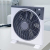 Ventilatore Quadrato Box Fan 45 Watt 30 Cm Con Timer Bianco Grigio 5 Pale 5340054