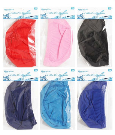 Cuffia Nuoto Per Piscina Estate In Tessuto Unisex 6 Colori Misti 25x17 Cm 605434