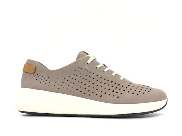 CLARKS Sneakers Donna Rio Tie Stone Nabuk