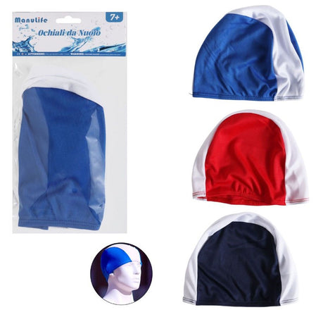 NIANOPKM 2 Pezzi Cuffia Nuoto Elastica, Comoda Cuffia da Nuoto in Tessuto Mantiene I Capelli Puliti, Traspirante, Adatta a Uomini, Donne e Bambini