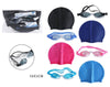 Kit Occhialini Da Nuoto + Cuffia In Silicone Da Nuoto Unisex Per Piscina 4 Colori 618446