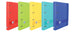Oxford Europeanbinder Live & Go Raccoglitore a 4 Anelli Formato A4+ con Ricarica a Griglia 5x5mm e 4 Fori - Copertina in Plastica Resistente - Chiusura ad Elastico - Colori Assortiti