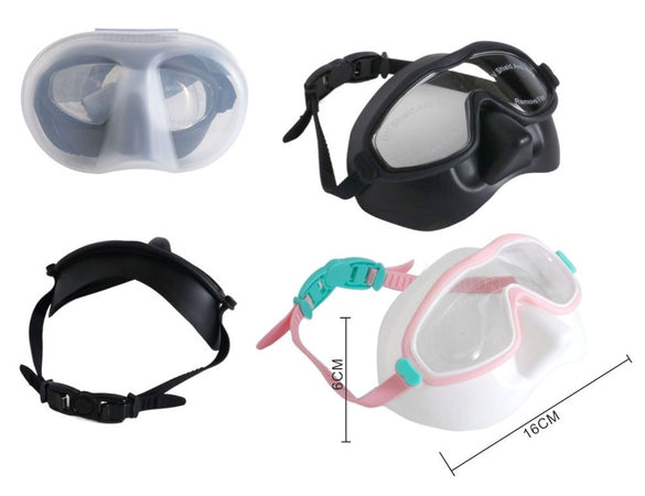 Maschera Occhialini Da Nuoto Con Copertura Per Naso 16x6cm Attrezzatura Immersioni 618448