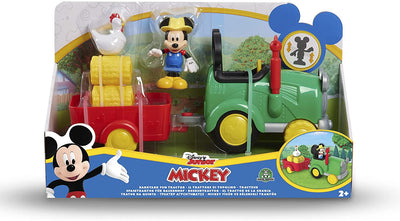 Topolino Trattore con rimorchio con 1 personaggio da 8 cm