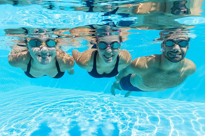 Occhialini Da Nuoto Piscina A Specchio Protezione Uv Ocean Swell 14+ Anni 3 Colori 21066