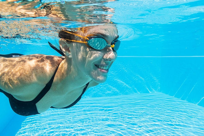 Occhialini Da Nuoto Piscina A Specchio Protezione Uv Ocean Swell 14+ Anni 3 Colori 21066