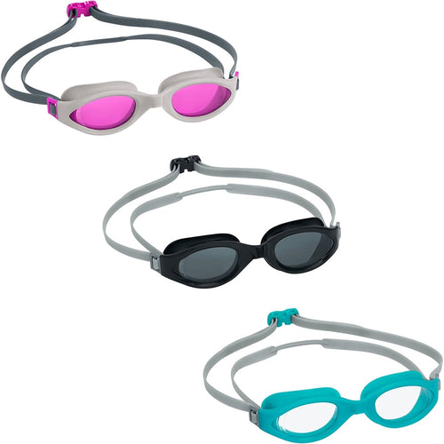 Kit 3 Paia Di Occhialini Piscina Da Nuoto Ix-1400 Colorati Per Adulti 14+ Anni 21095