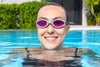 Kit 3 Paia Di Occhialini Piscina Da Nuoto Ix-1400 Colorati Per Adulti 14+ Anni 21095
