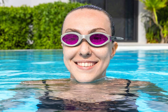 Kit 3 Paia Di Occhialini Piscina Da Nuoto Ix-1400 Colorati Per Adulti 14+ Anni 21095