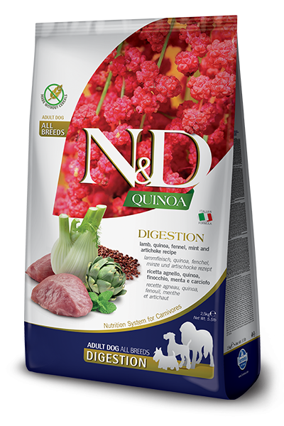 Farmina N&D Quinoa Digestion mangime secco Cani agnello e finocchio