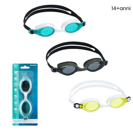 Occhialini Da Nuoto Lightning Pro Rivestimento Anti Uv Antiappannamento 14+ Anni 21130