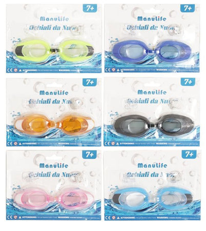 Occhialini Nuoto Con Tappi Per Orecchie Naso Piscina Antiappannamento 6 Colori 605429
