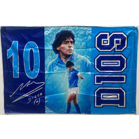Bandiera Maradona 10 Diego D10s Dios Calcio Forza Napoli Campione D'italia