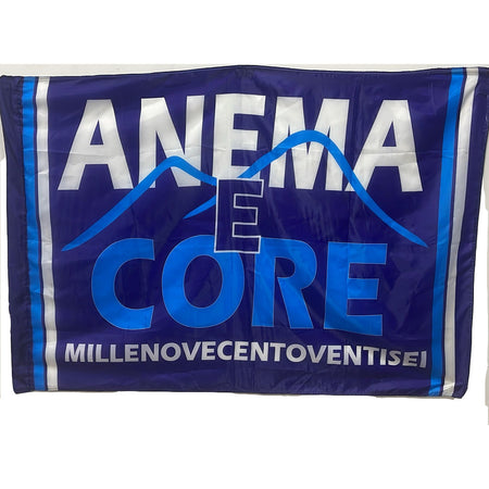 Bandiera Forza Napoli Calcio Anema E Core 1926 Campione D'italia Festa Scudetto