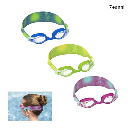 Occhialini Da Nuoto Splashflex Cinturino Regolabile Per Bambini 7+ Anni 3 Colori 21177