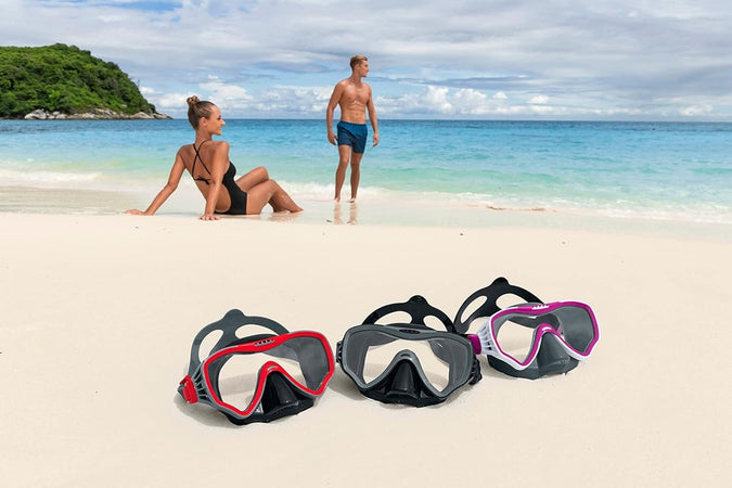 Maschera Immersioni Crusader Pro Cinturino Silicone Regolabile 14+ Anni 3 Colori 22074