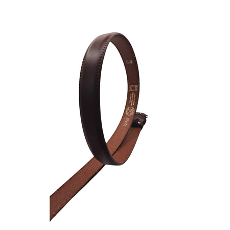 Ecoprice Cintura Cinta Uomo In Vera Pelle Made in Italy Cuoio Casual Classica Regolabile Marrone