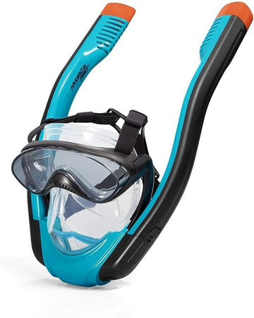 Maschera L/xl Con 2 Boccagli Da Snorkeling Sub Per Mare Piscina Hydro-pro 24058