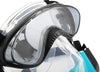 Maschera L/xl Con 2 Boccagli Da Snorkeling Sub Per Mare Piscina Hydro-pro 24058