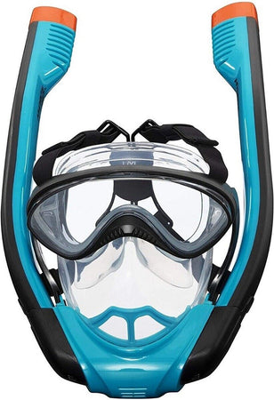 Maschera L/xl Con 2 Boccagli Da Snorkeling Sub Per Mare Piscina Hydro-pro 24058