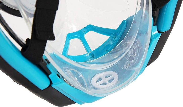 Maschera L/xl Con 2 Boccagli Da Snorkeling Sub Per Mare Piscina Hydro-pro 24058