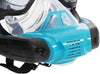 Maschera L/xl Con 2 Boccagli Da Snorkeling Sub Per Mare Piscina Hydro-pro 24058
