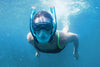 Maschera L/xl Con 2 Boccagli Da Snorkeling Sub Per Mare Piscina Hydro-pro 24058