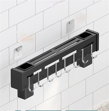 Supporto Per Coltelli In Acciaio Multifunzionale A Parete Mensola Da Cucina 50 Cm