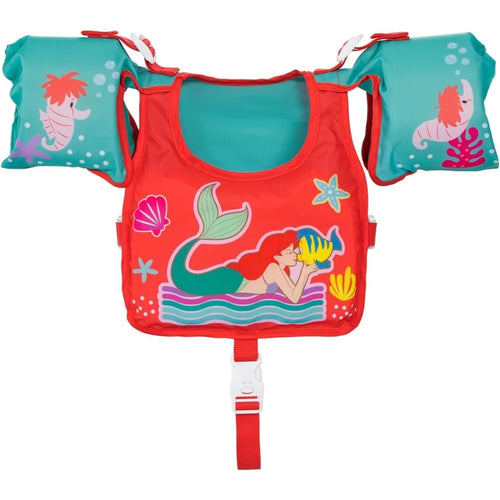 Giubbetto Salvagente Nuoto Sirenetta Ariel Gilet Con Braccioli Bambini 3-6 Anni ‎9101i