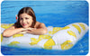 Materassino Galleggiante Gonfiabile Con Poggiatesta Piscina Design Limoni 180x88cm 628530