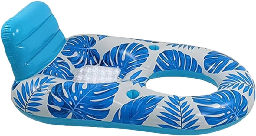 Poltrona Lounge Gonfiabile Galleggiante Con Portabicchieri Piscina 170x110cm 628534