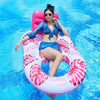 Poltrona Lounge Gonfiabile Galleggiante Con Portabicchieri Piscina 170x110cm 628534