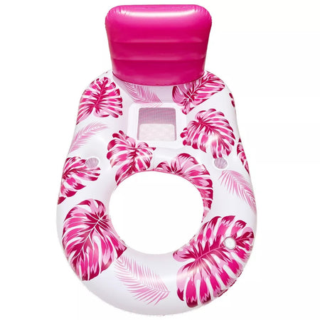 Poltrona Lounge Gonfiabile Galleggiante Con Portabicchieri Piscina 170x110cm 628534