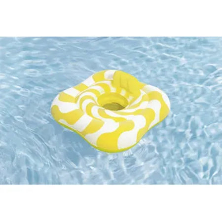 Salvagente A Mutandina Quadrato Gonfiabile Swim Safe Comfort Plush Giallo 79x79cm 32298