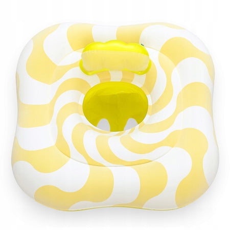 Salvagente A Mutandina Quadrato Gonfiabile Swim Safe Comfort Plush Giallo 79x79cm 32298