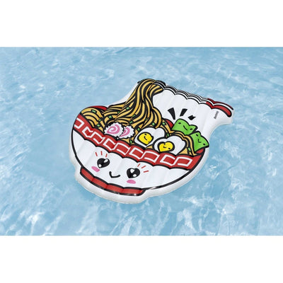 Materassino Isola Gonfiabile Forma Ciotola Ramen 183x168 Cm Spiaggia Piscina 43841