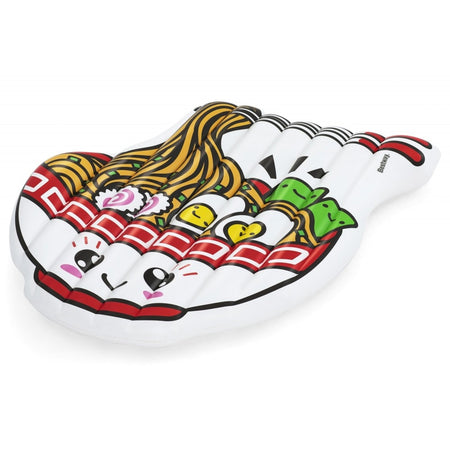 Materassino Isola Gonfiabile Forma Ciotola Ramen 183x168 Cm Spiaggia Piscina 43841