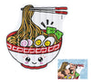 Materassino Isola Gonfiabile Forma Ciotola Ramen 183x168 Cm Spiaggia Piscina 43841
