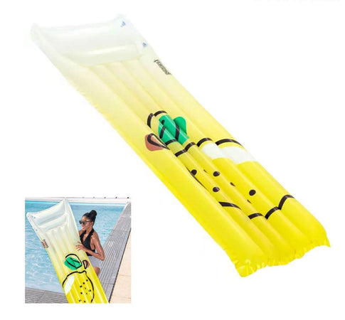 Materassino Gonfiabile Galleggiante Piscina Grafica Con Limone 183 X 69 Cm 44122