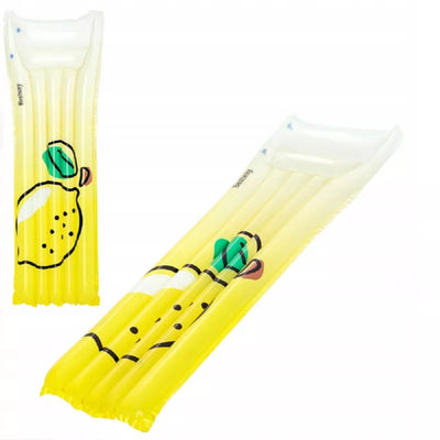 Materassino Gonfiabile Galleggiante Piscina Grafica Con Limone 183 X 69 Cm 44122