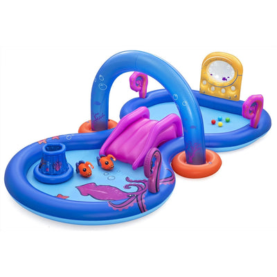 Play Center Gonfiabile Sea Odyssey Piscina Scivolo Per Bambini 330x188x117cm 53167