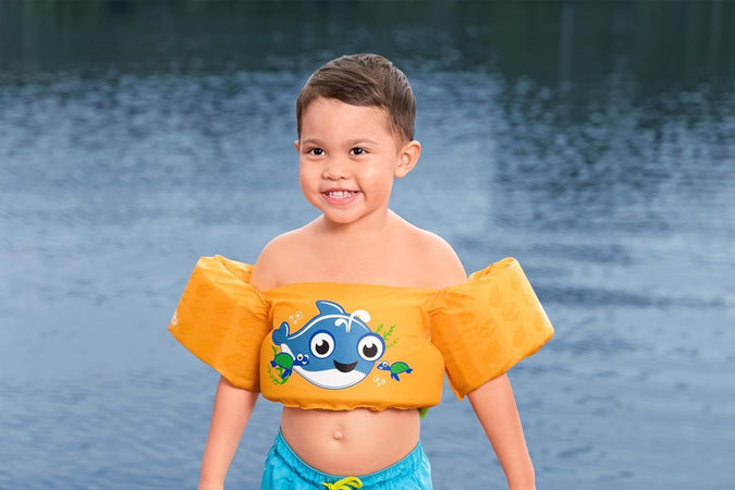 Gilet Salvagente Per Bambini Con Design Balena Giubbotto Galleggiante Con Braccioli 90135
