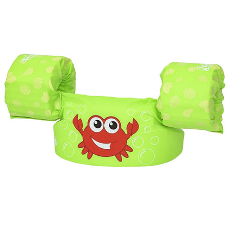 GILET SALVAGENTE PER BAMBINI DESIGN GRANCHIO GIUBBOTTO GALLEGGIANTE CON BRACCIOLI 90137