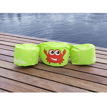 GILET SALVAGENTE PER BAMBINI DESIGN GRANCHIO GIUBBOTTO GALLEGGIANTE CON BRACCIOLI 90137